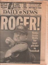 Daily News February 19 1999 Roger Clemens David Wells Kerry Collins  041520DBE picture