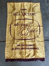 VTG Rare RCA Victor Television Deluxe Banner 1950’s Advertising Promotional picture