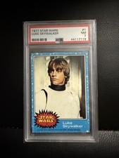 Topps 1977 Star Wars Luke Skywalker #1 Original Graded Non-Sport Card picture