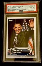 1/1 2012 Topps Update Presidential Predictor Barack Obama GEM MT 10 PSA picture