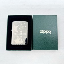 2006 Zippo 2000 The Millennium Commemorative Lighter Orange Seal Unused in Box picture