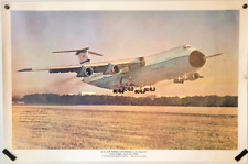 US Air Force Poster C-5 Galaxy First Flight June 30, 1968 Signed picture