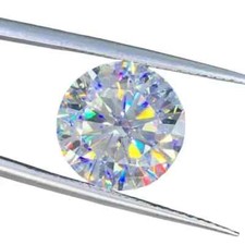 3 Ct Certified Natural Round Cut White Diamond D Grade VVS1 + 1 Free Gift picture