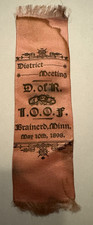 Antique Pink Silk/Fabric Daughters of Rebekah D of R, aux branch of I.O.O.F. picture