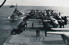 RE Cole and David Thatcher Autographed Signed 4x6 Photo WWII Doolittle Raiders picture