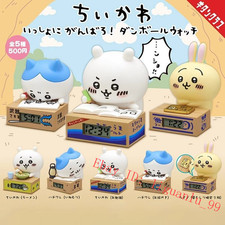 5Pcs/set Chiikawa Clock Series Pvc Figure Statue Model Mini Clock Ornament picture