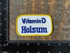 Vintage Holsum Vitamin D Bread Bakery Advertising Logo Sew-On Patch NOS 1960s picture