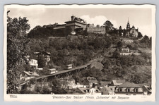 Dresden Luisenhof Bergbahn Funicular Germany Vintage Real Photo Rppc Postcard picture