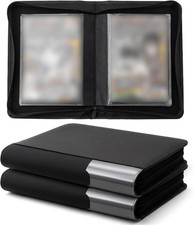 2 Pack Comic Book Binder, 40 Sleeves, Holds up to 80 Comics, Black Double Sided picture