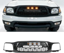 Front Grill Compatible with 2001 2002 2003 2004 Toyota Tacoma | Matte Black Fron picture