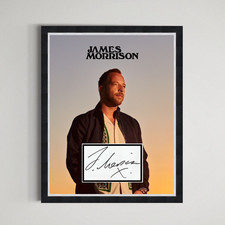 James Morrison - British Singer Songwriter Genuine Signed Autograph Framed picture