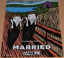 2014 Print Ad Married FX fearless tv show It's a long time til death art picture