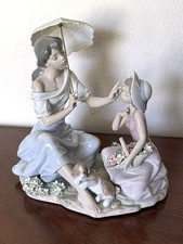 Lladro As Pretty as A Flower Mother and Daughter Figurine 6879 picture