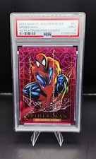 SkyBox 2024 Marvel Masterpieces '92 Platinum Serial 85/992 Pink Lasers PSA 9 picture