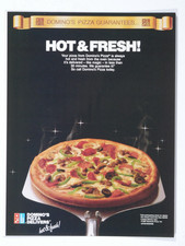 1987 Domino's Pizza Hot & Fresh Less Than 30 Minutes Vintage Original Print Ad picture