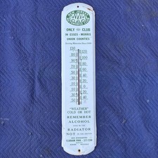 Large 36” Vintage AAA New Jersey NJ Automobile Club Metal Thermometer Sign picture