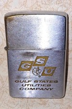 Vintage 1950s Zippo Lighter Gulf States Utilities GSU Reddy Kilowatt Pat 2517191 picture