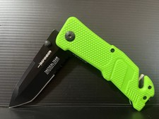 8” Defender Xtreme Folding Knife ~Open Assist~Glass Breaker~Belt Cutter picture