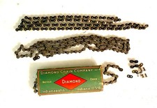 NOS ANTIQUE VINTAGE BICYCLE CHAINS, DIAMOND 1