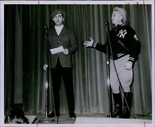 LG821 1967 Original Photo LAUGHS FLOWED EAST Dick Young Joe Pepitone New York picture