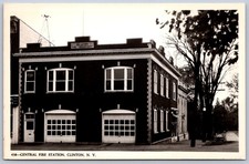 K32/ Clinton New York RPPC Postcard c1940s Central Fire Department 1603 picture