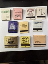 Set of 10 Vintage Matchbook Matches Matchbox 1960’s 1970’s Cape Cod MA Stowe VT picture