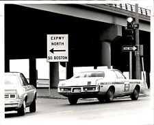 LD352 1977 Original Frank Hill Photo CONFUSING BOSTON ROAD SIGNS ALBANY STREET picture