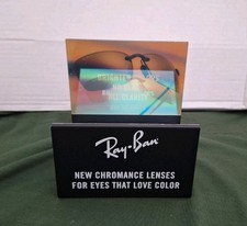 RAY BAN CHROMANCE DISPLAY SIGN - Used Very Good Conditions picture