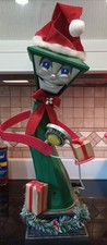 Vintage Christmas Telco Frank E Post Singing Lamppost 22 Motion Sensor Animated picture