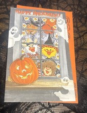 Vintage 1995 Suzy’s Zoo Halloween Greeting Card NOS w/ Envelope picture