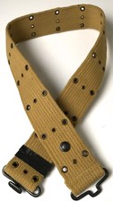 WWI WWII US M1910 .45 AMMO COMBAT FIELD EQUIPMENT PISTOL BELT-EAGLE SNAP, LONG picture