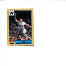 Lee Guetterman Seattle Mariners 1987 Topps Signed Autograph Photo Card picture