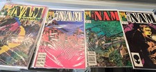 Vintage 1987 MARVEL The 'NAM Vietnam Comic Book Lot of 3 plus the MAGAZINE NICE picture