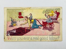 1906 Wilbur Comic Family Humor Postcard Were You Ever a Real Good Fellow? picture