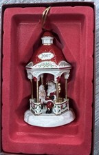 Lenox 2007 Annual Holiday Gazebo Ornament Sitting On Santa's Knee NIB See Descri picture