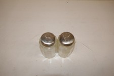 Unusual Vintage Vertical Ribbed  Pattern Salt & Pepper Shakers Great Condition picture