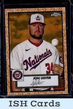 2021 Topps Chrome Anniversary Jon Lester Rose Gold 70th Wave /50 Nationals picture
