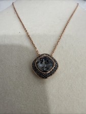 Authentic Swarovski Latitude Square Black Pendant picture