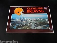 KGufo Cleveland Browns NFL Postcard Ohio 1989 Football Helmet Ball Sports KG4x6 picture