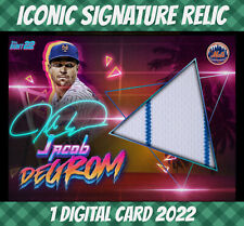 Topps Bunt Iconic Jacob Degrom Iconic Retro Signature Relic 2022 Digital picture