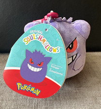 Squishmallows Pokémon Gengar Purple Plush Doll Clip-On, Animation Theme Toy picture