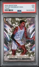 VICTOR WEMBANYAMA 2024-25 Topps Inception CAMO 01/10 PSA 7 #50 WEMBY 🔥 picture