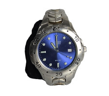 Citizen 2510-S92308 Vintage Quartz Men's Watch 100M Analog Date Silver Tone picture