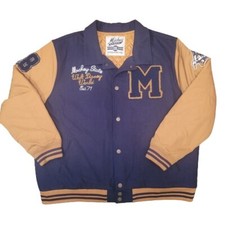 Vintage Mickey State Disneyland Resort Navy Blue Varsity Letterman XXL Jacket picture
