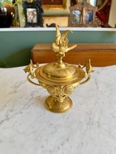 19th Century French Dore Gilt Bronze Compote picture