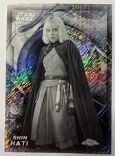 SHIN HATI 2026 Topps Chrome Star Wars Black & White Shimmer Refractor #56 SP picture