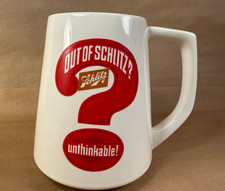 Huge Vintage 2 Liter Beer Mug Stein OUT OF SCHLITZ UNTHINKABLE Breweriana McCoy picture