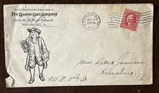 RARE QUAKER OATS COMPANY 1911 PENNSYLVANIA COVER picture