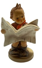 Hummel Latest News Figurine #184 Boy Reading Newspaper Goebel circa 1960’s picture