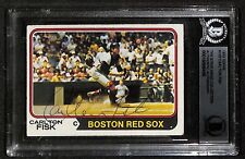 1974 Topps #105 Carlton Fisk VINTAGE Signed Card BECKETT (Grad Collection) picture